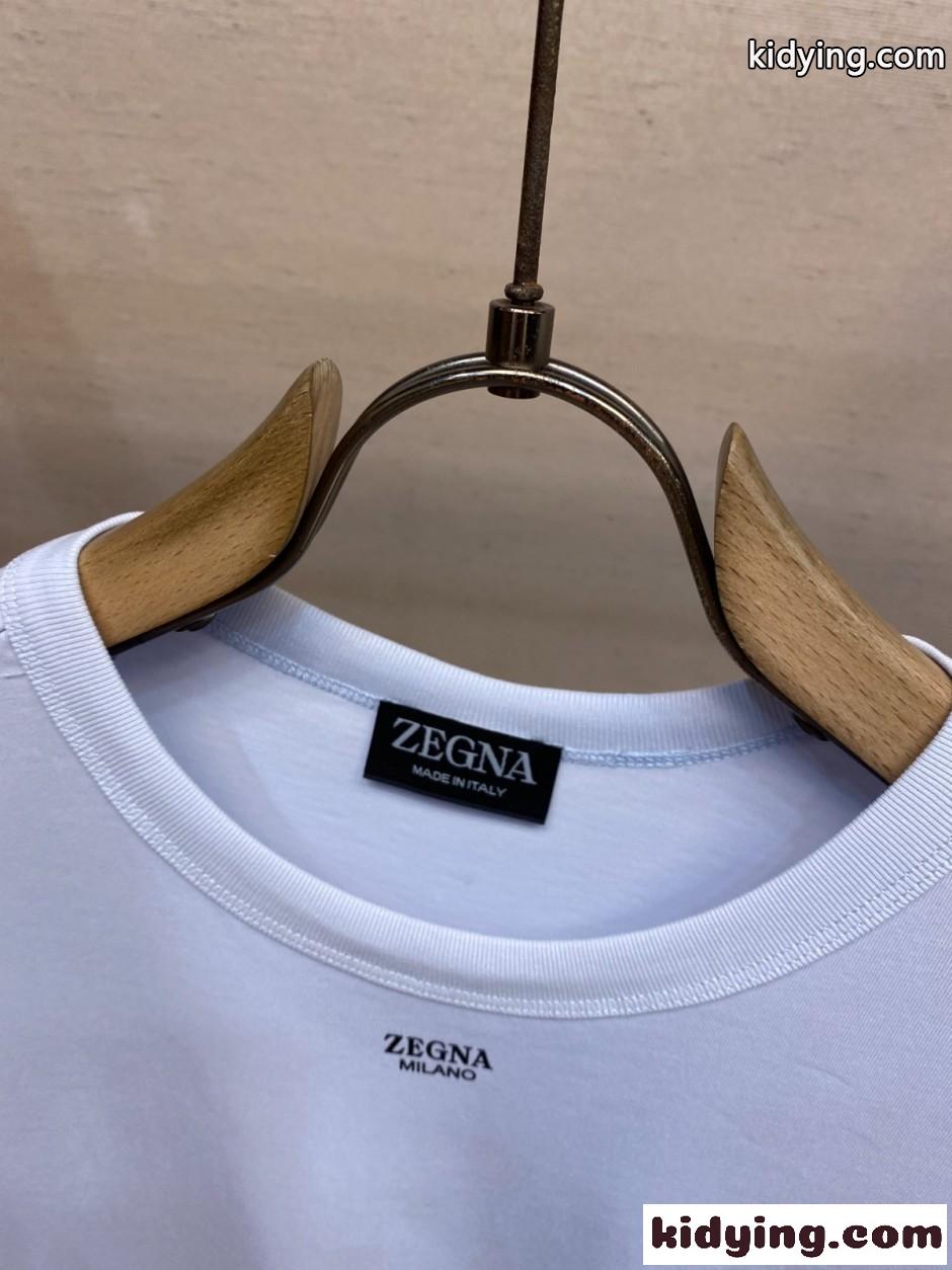 エルメネジルド・ゼニア Tシャツ 偽物 シンプル 合わせやすい コットン 長袖Tシャツ-0