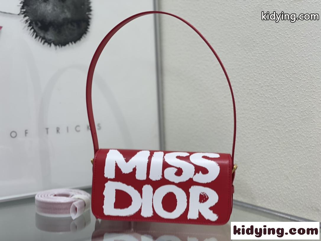 クリスチャン・ディオール バッグ コピー Miss Dior フラップバッグ レッド-3