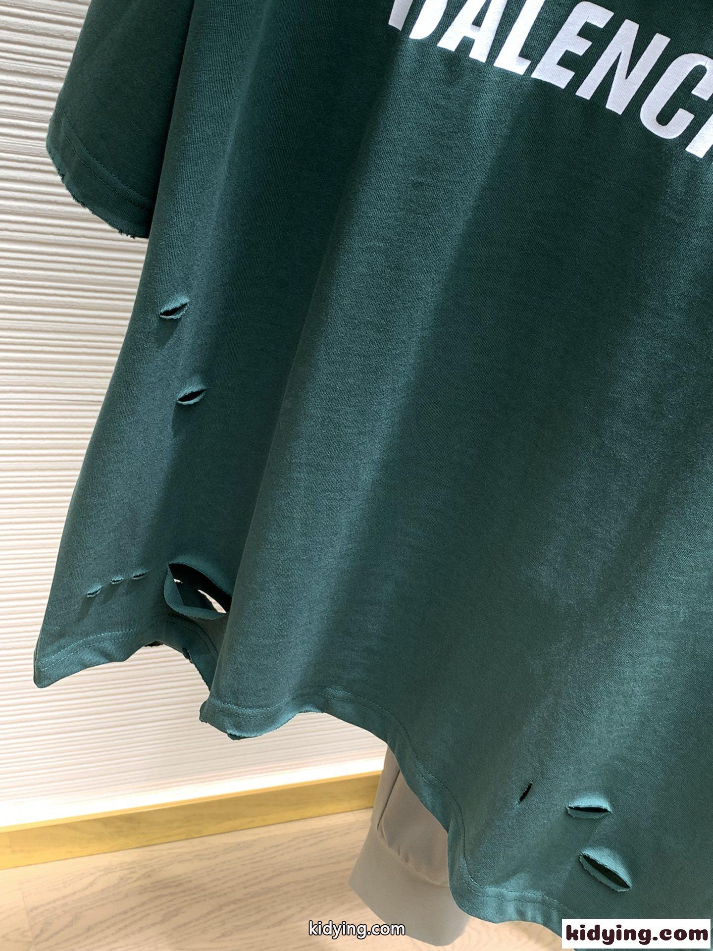 人気 おしゃれ カジュアル ロゴ バレンシアガ Tシャツ コピー クルーネック 半袖 トップス-4