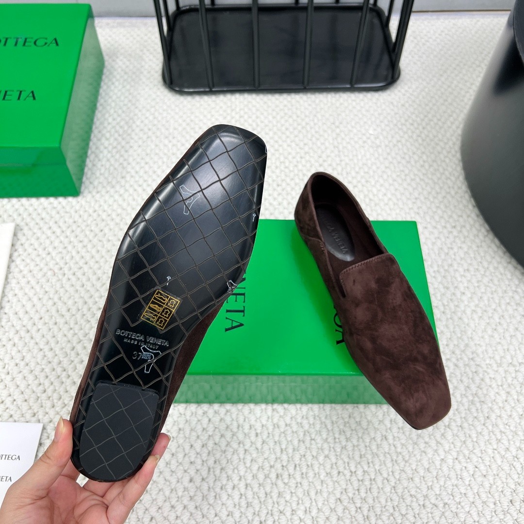 シンプル 上品 ボッテガ・ヴェネタ アダーモ スリッパ スーパーコピー フラットシューズ ダークブラウン-3