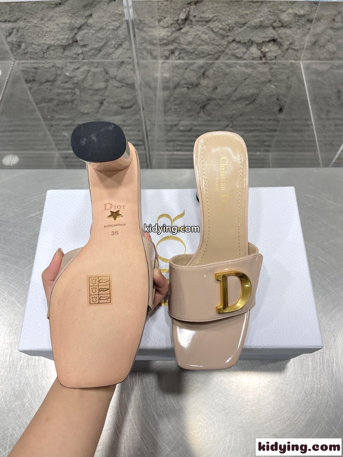CEST DIOR ヒールスライド クリスチャン・ディオール サンダル コピー ベージュ-4