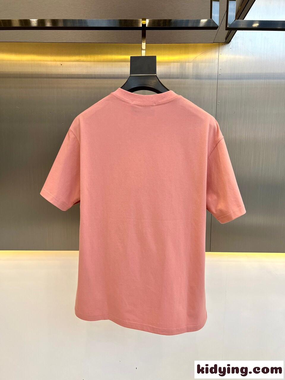 男女兼用 可愛い アニマルプリント 半袖Tシャツ グッチ Tシャツ コピー ピンク-4