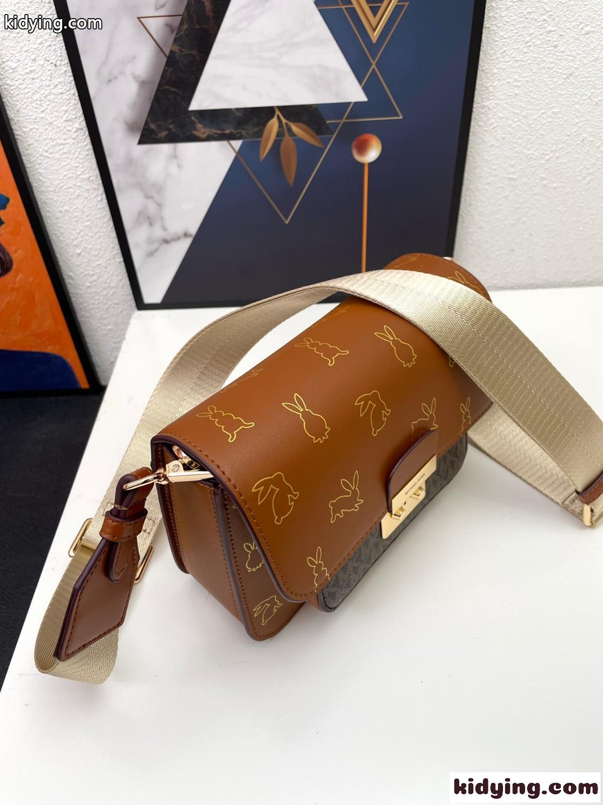 コンパクト マイケルコース バッグ コピー 可愛い ウサギ プリント ショルダーバッグ-2