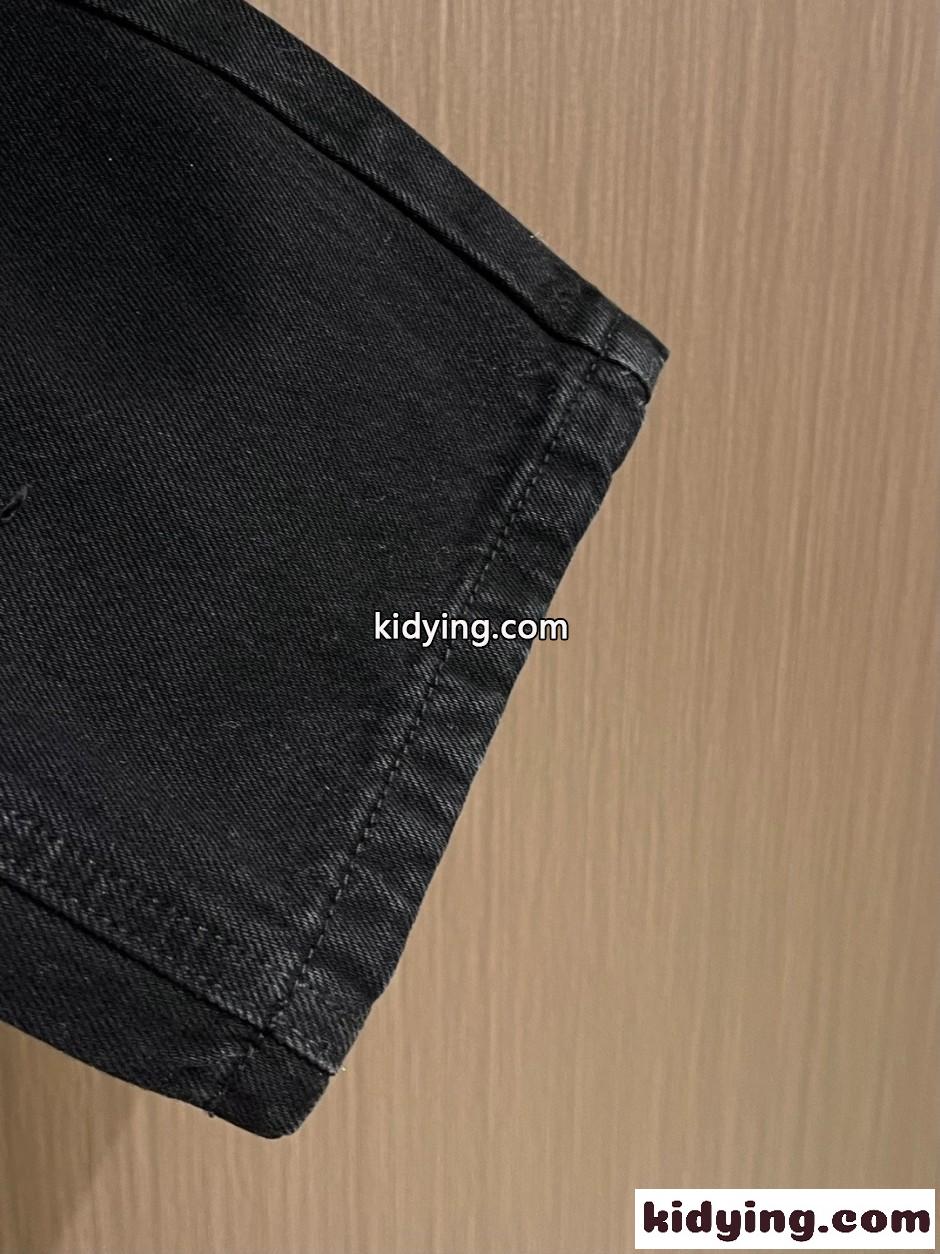 合わせやすい ホースビット付き デニムパンツ グッチ ジーンズ 偽物 ブラック-4