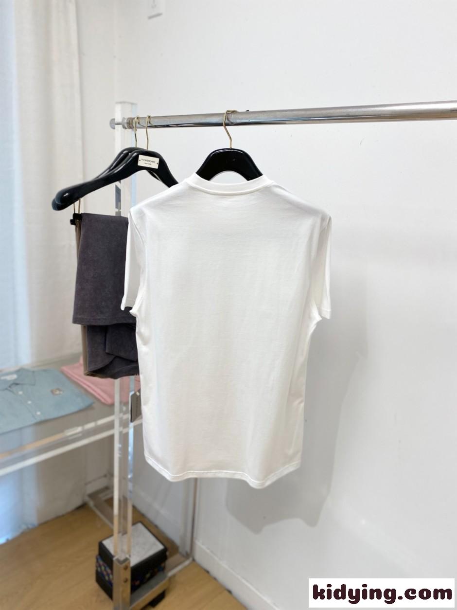 カジュアル 洗練された ロゴ刺繍 半袖Tシャツ ジバンシィ Tシャツ 偽物 ホワイト-4