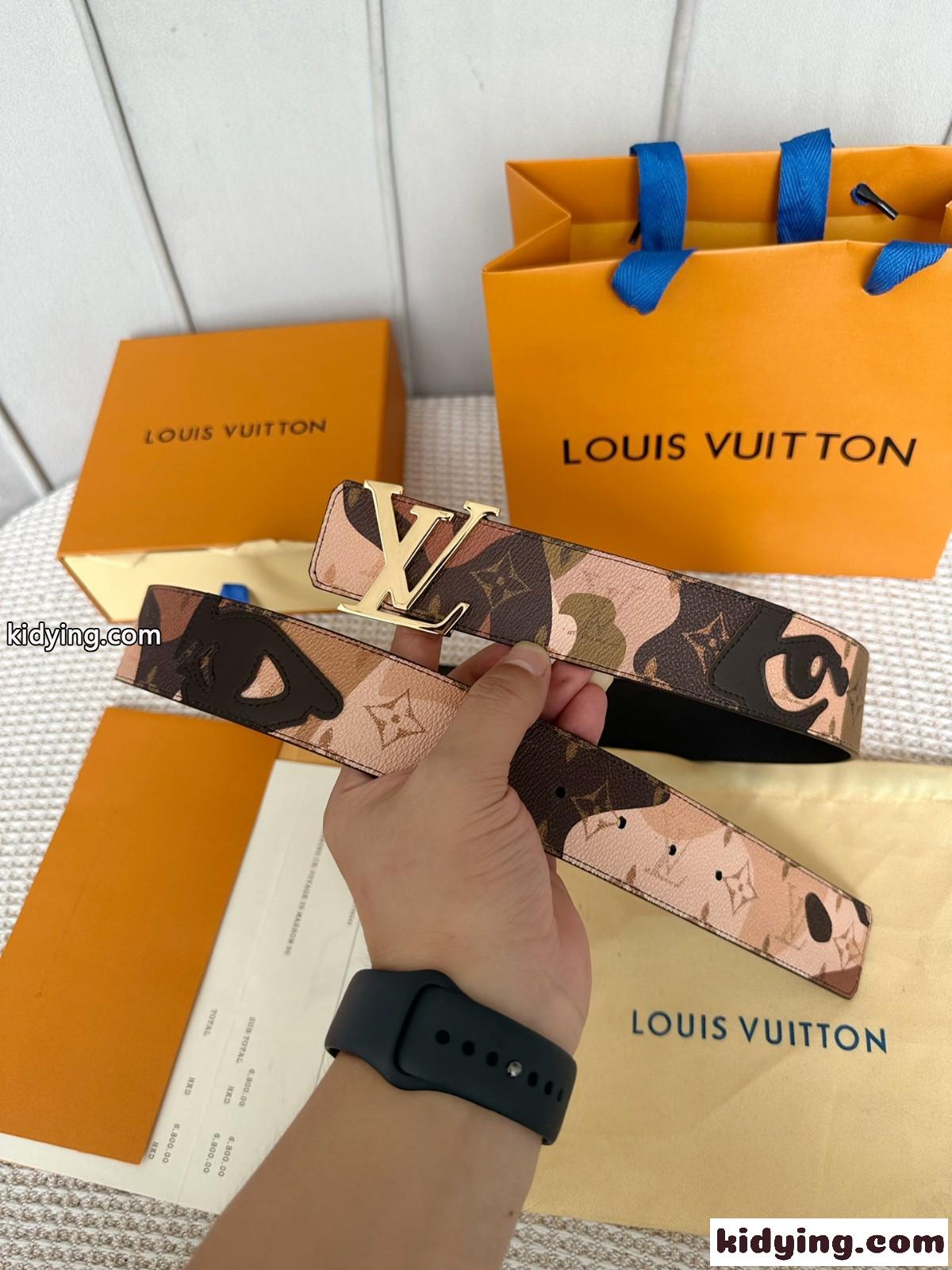 ルイ・ヴィトン ベルト 偽物 おしゃれ LV イニシャル 40MM リバーシブル-0