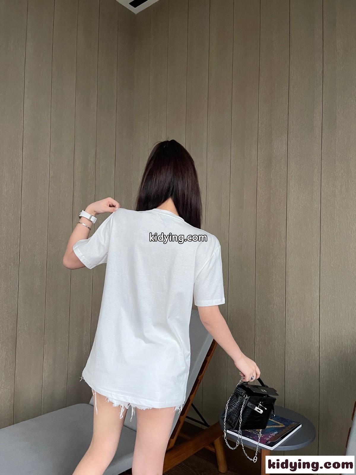 カジュアル おしゃれ ロゴ ボッテガ・ヴェネタ Tシャツ コピー 春夏 コットン クルーネック-2