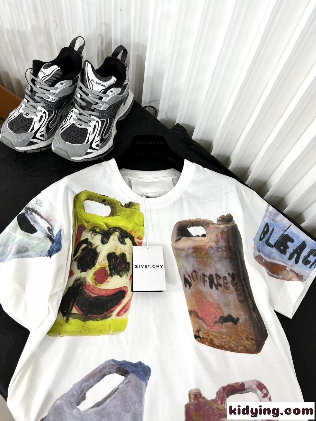 注目される 個性的 プリント ストリート ルーズ ジバンシィ Tシャツ コピー 半袖 カジュアル トップス-1