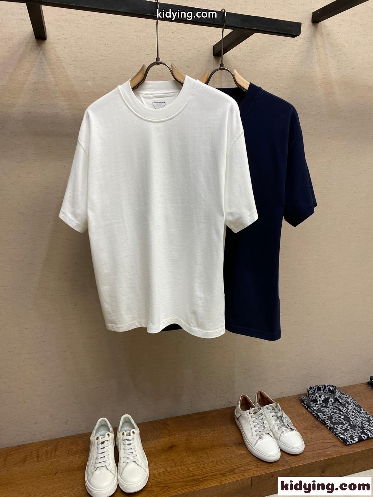 シンプル 合わせやすい ボッテガ・ヴェネタ Tシャツ コピー クルーネック 半袖 トップス-2