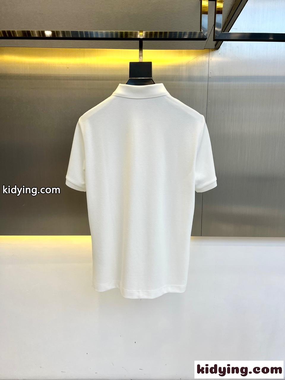 人気 シンプル コットンピケ ポロシャツ モンクレール Tシャツ スーパーコピー ホワイト-0