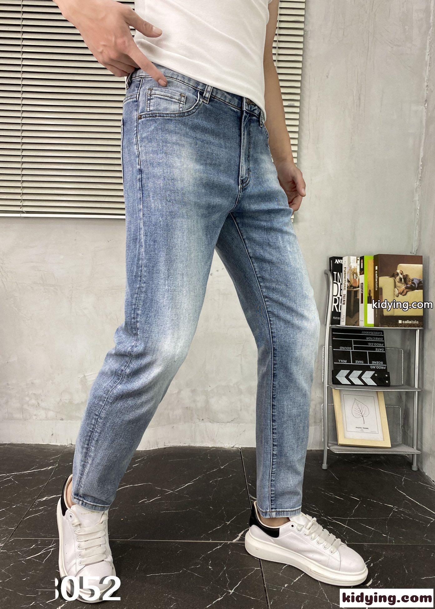 定番 おしゃれ ズボン デニムパンツ ストレート クロムハーツ ジーンズ コピー メンズ カジュアル ストレッチ-2