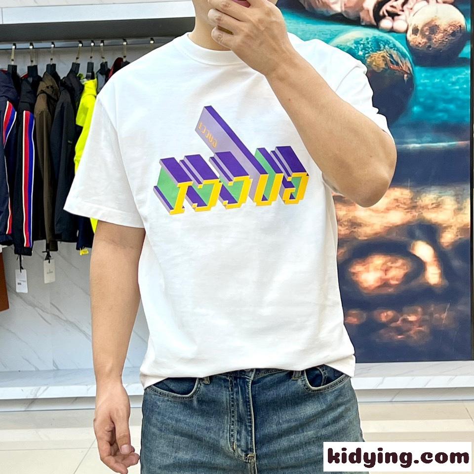 グッチ Tシャツ コピー シンプル 合わせやすい 半袖Tシャツ ホワイト-1