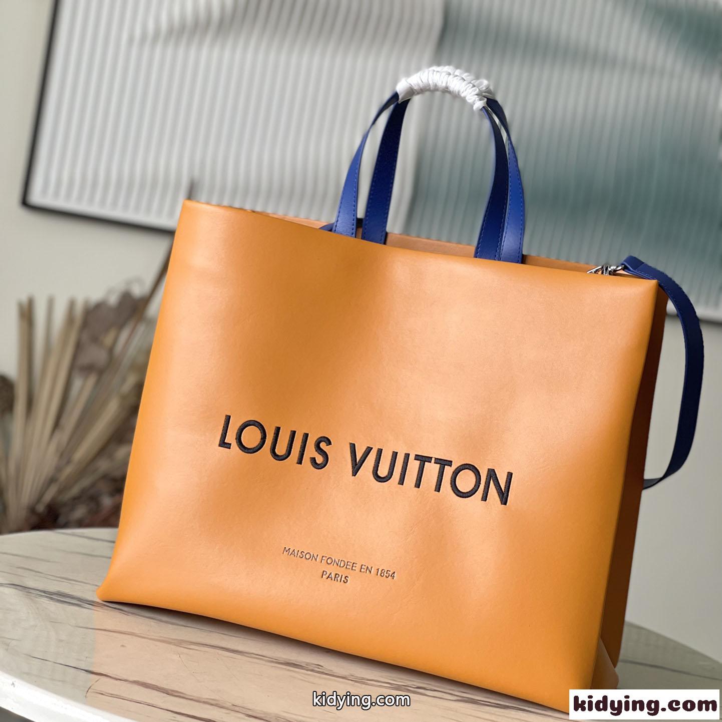人目を惹くお洒落なデザイン LV ショッパーバッグMM ルイヴィトン バッグ スーパーコピー-0