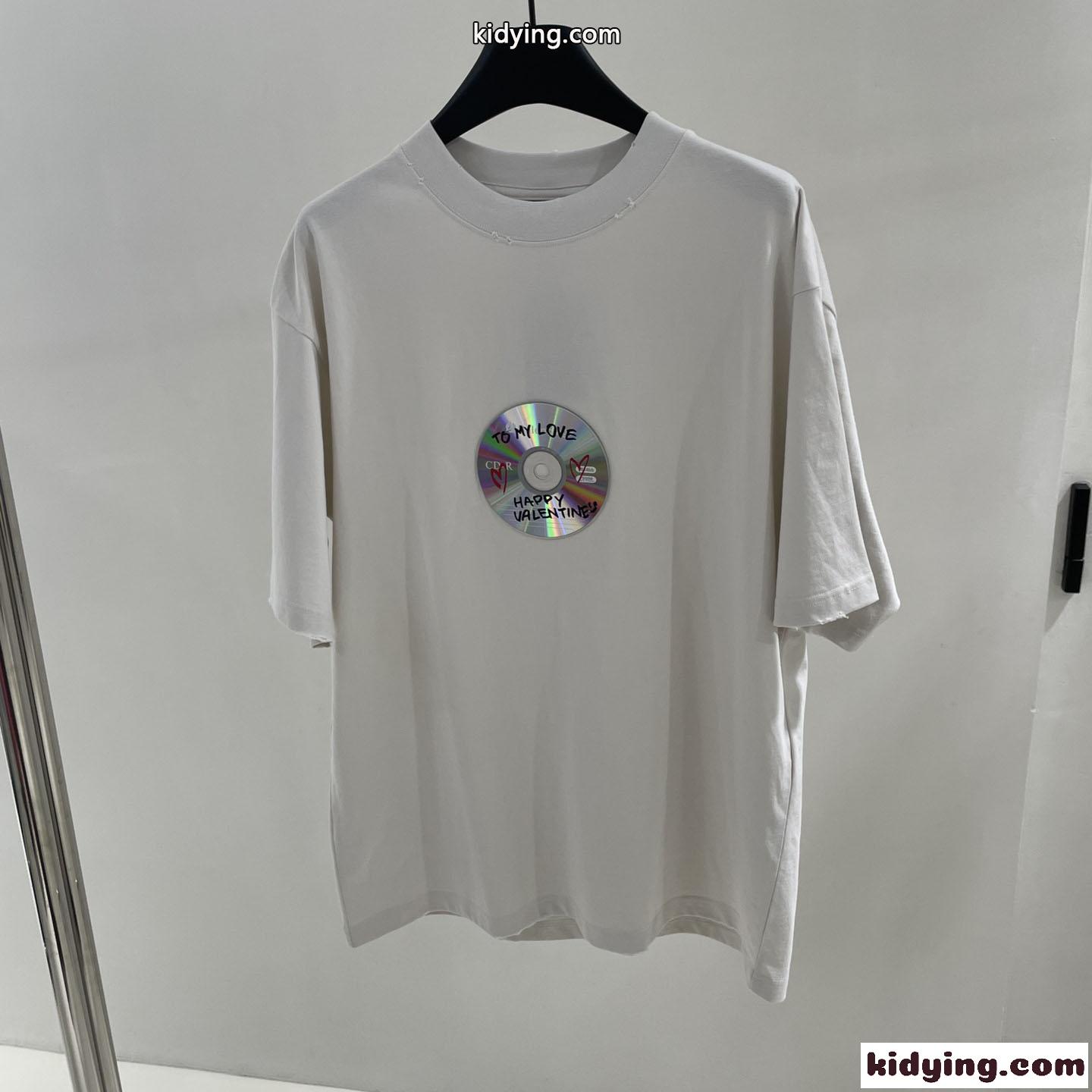 TO MY LOVE Tシャツ バレンシアガ Tシャツ コピー ユニセックス ホワイト-0
