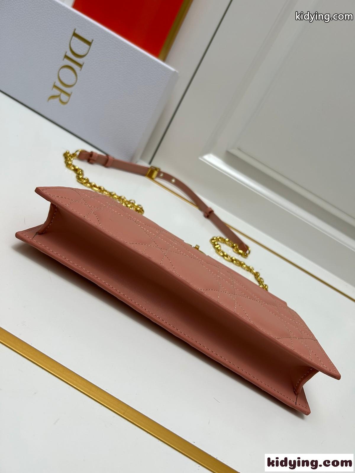 23新作 上品 エレガント Dior クラッチ クリスチャン・ディオール バッグ コピー ピンク-0