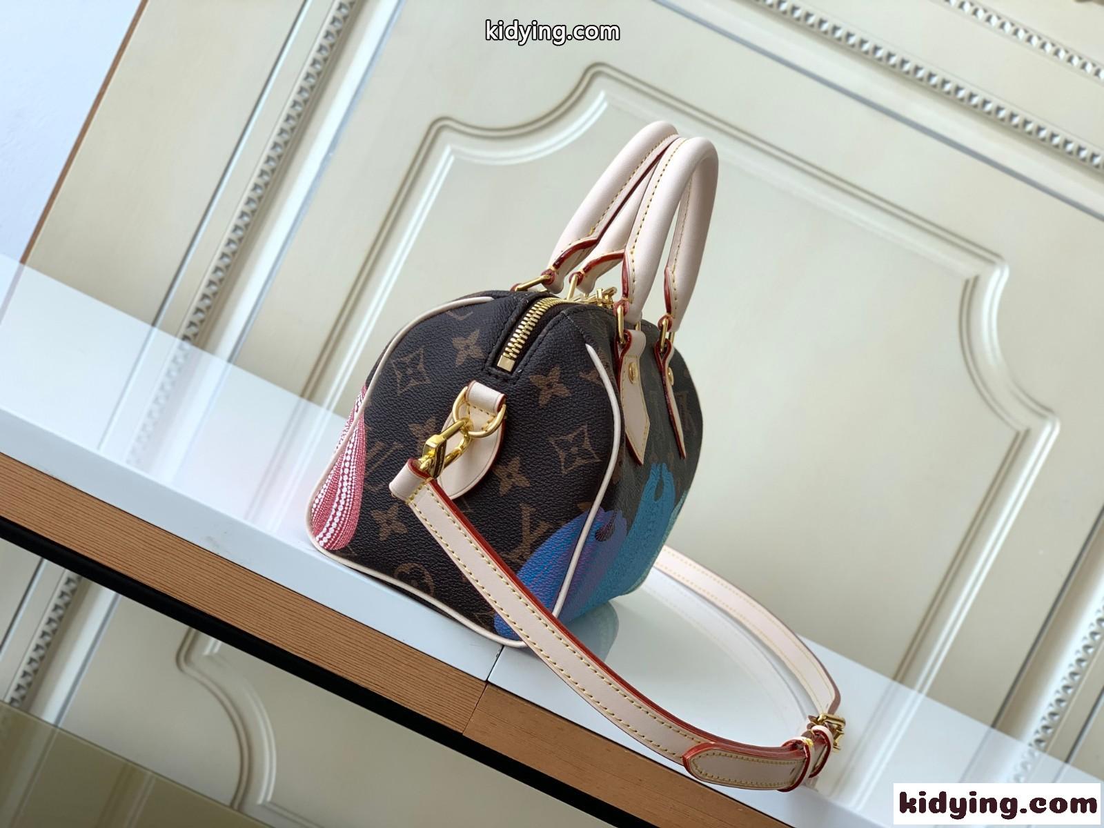 M46469 LV × YK スピーディ・バンドリエール 20 ルイ・ヴィトン バッグ コピー ハンドバッグ-1