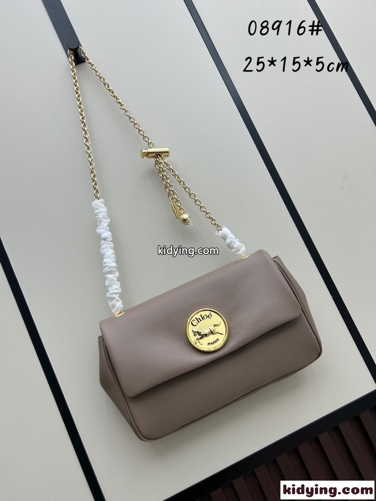 クロエ バッグ スーパーコピー 人気 グレインレザー Chloé Heritage ショルダーバッグ-1
