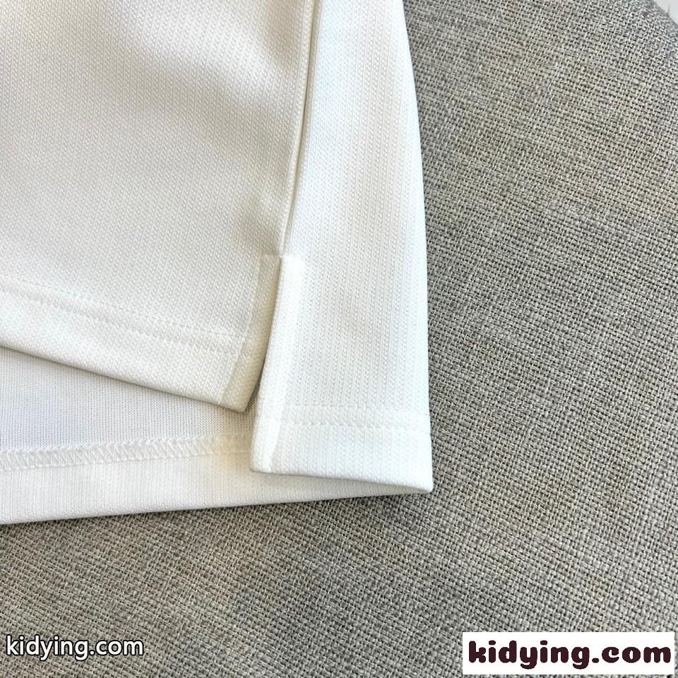 アナグラム刺繍 クルーネック スウェットシャツ ロエベ Tシャツ 偽物 ホワイト-4