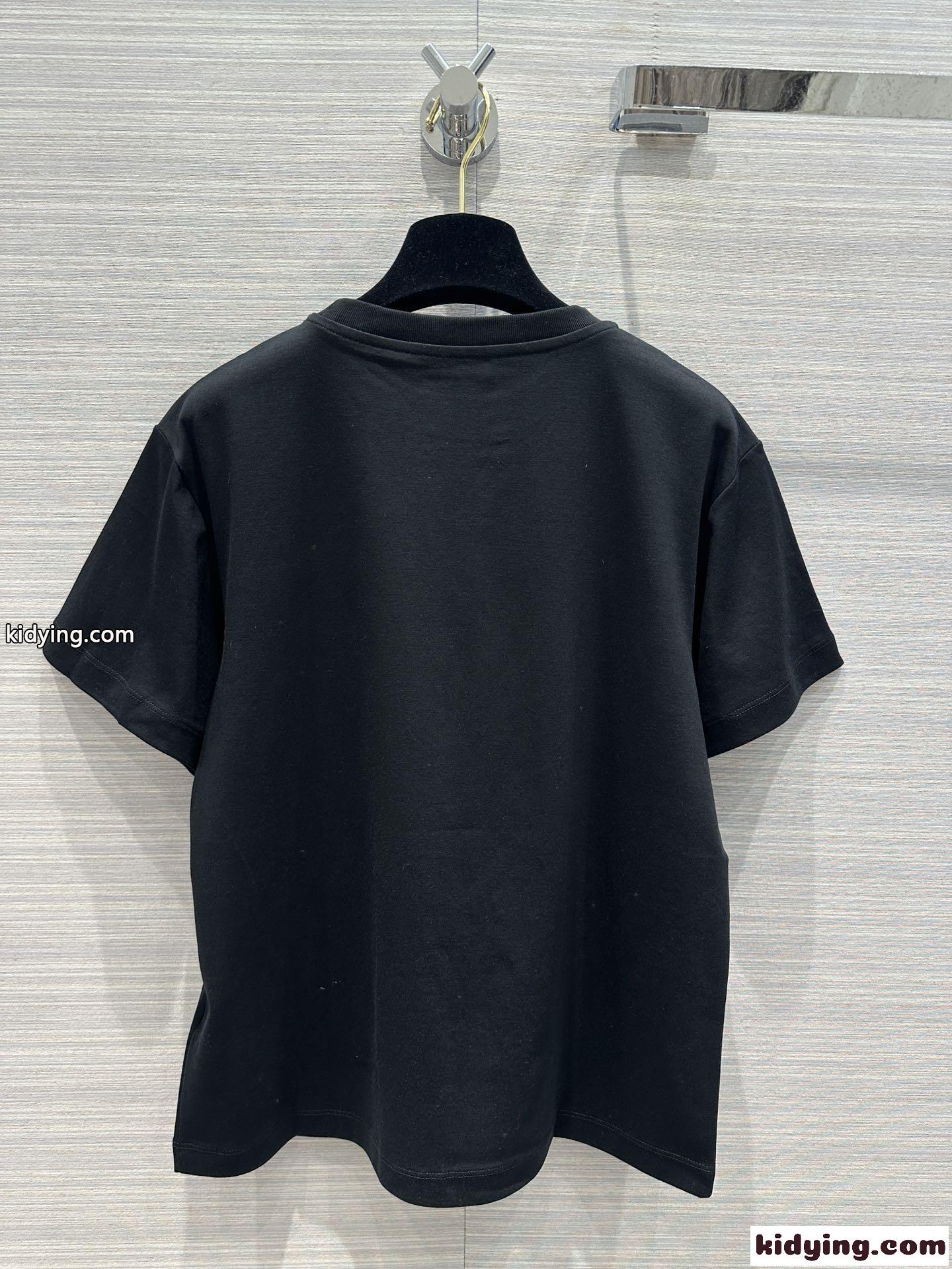 ノーティカルLV Tシャツ ルイ・ヴィトン Tシャツ 偽物 コットン ブラック-4