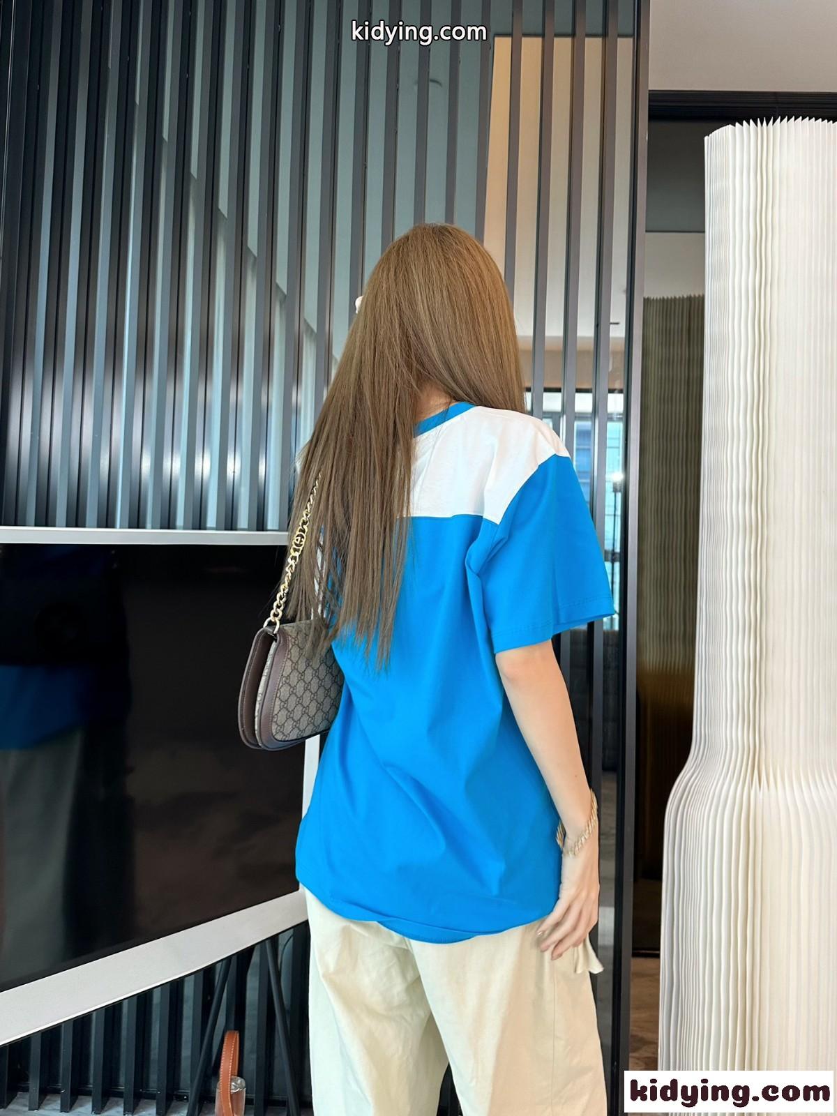 定番 おしゃれ ロゴ プリント クルーネック グッチ Tシャツ コピー 半袖 トップス-4