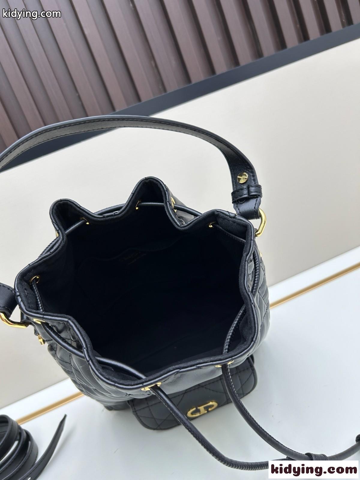 Dior Caro バケットバッグ スモール クリスチャン・ディオール バッグ コピー ブラック-3