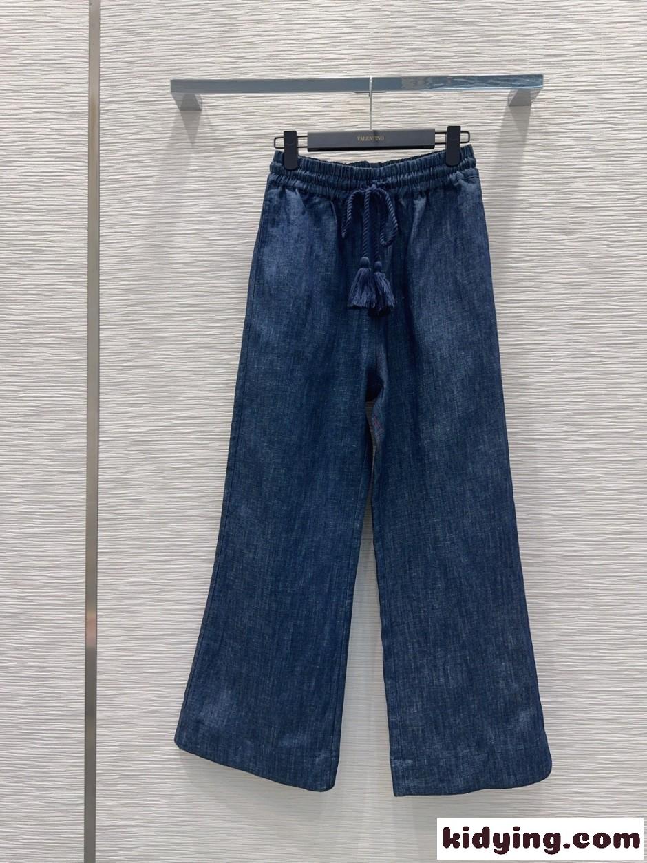 ヴァレンティノ ジーンズ 偽物 カジュアル 合わせやすい デニムパンツ-0