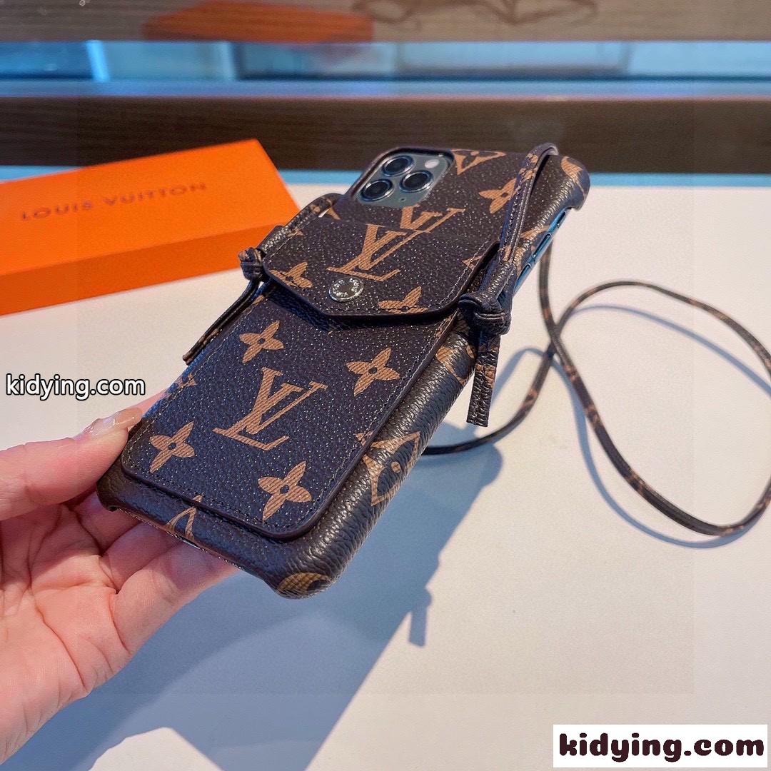 ルイ・ヴィトン スマートフォンケース コピー ショルダー付き カード収納 アイフォンケース-2