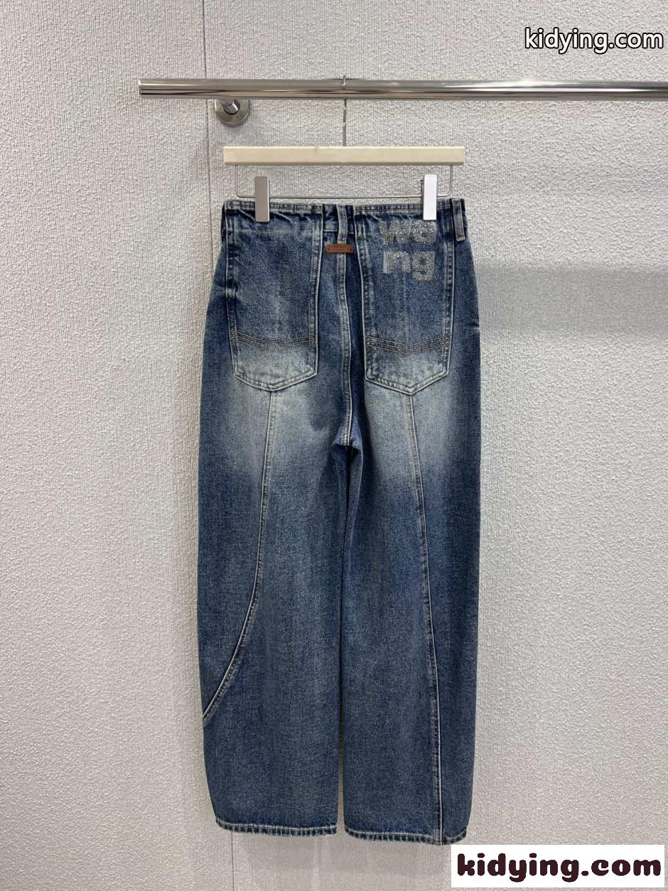 スタイリッシュ 合わせやすい デニムパンツ アレキサンダーワング ジーンズ 偽物-2