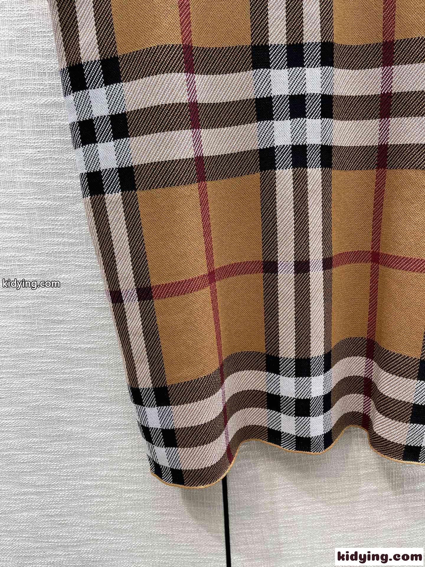 定番 チェック ウール ポロシャツドレス バーバリー ワンピース コピー 半袖 春夏 ファッション-1