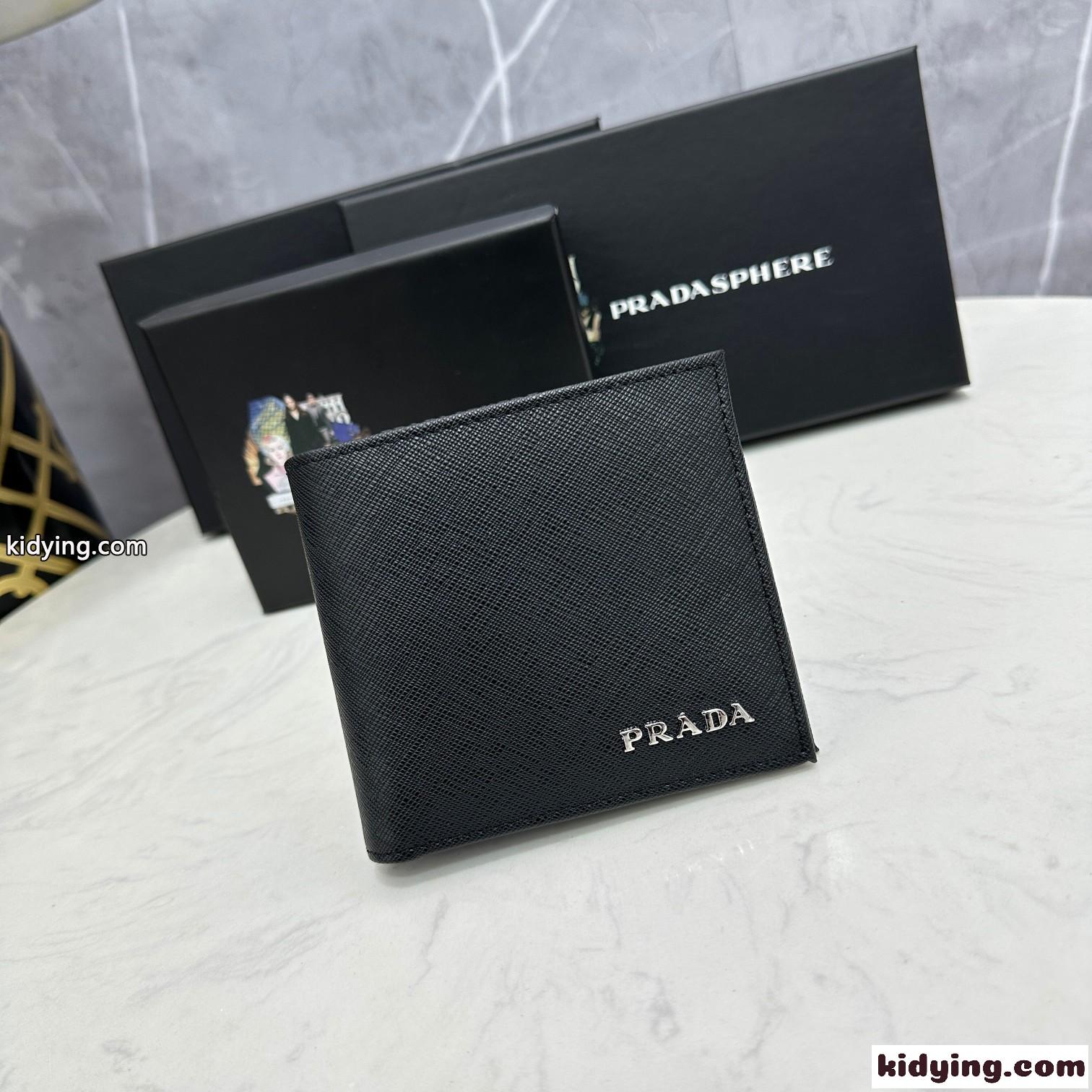 プラダ 財布 コピー 洗練された 人気 合わせやすい 二つ折り財布-2