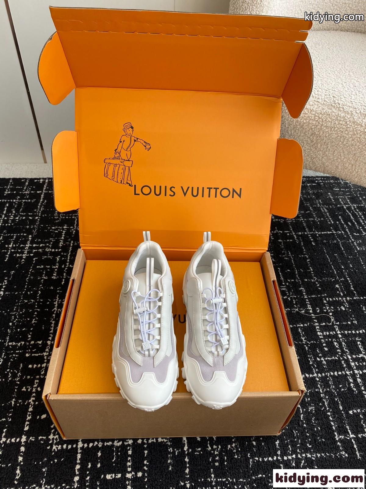 人気 お洒落 LV ラッシュ・ライン スニーカー ルイヴィトン スーパーコピー レディース-1