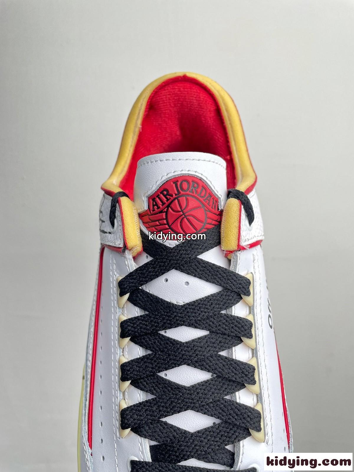 OFF-White x Air Jordan 2 オフホワイト スニーカー コピー ローカット 人気-4