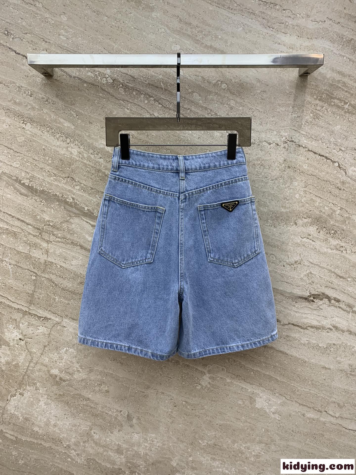 デニム バミューダショーツ プラダ パンツ コピー ショートパンツ-1