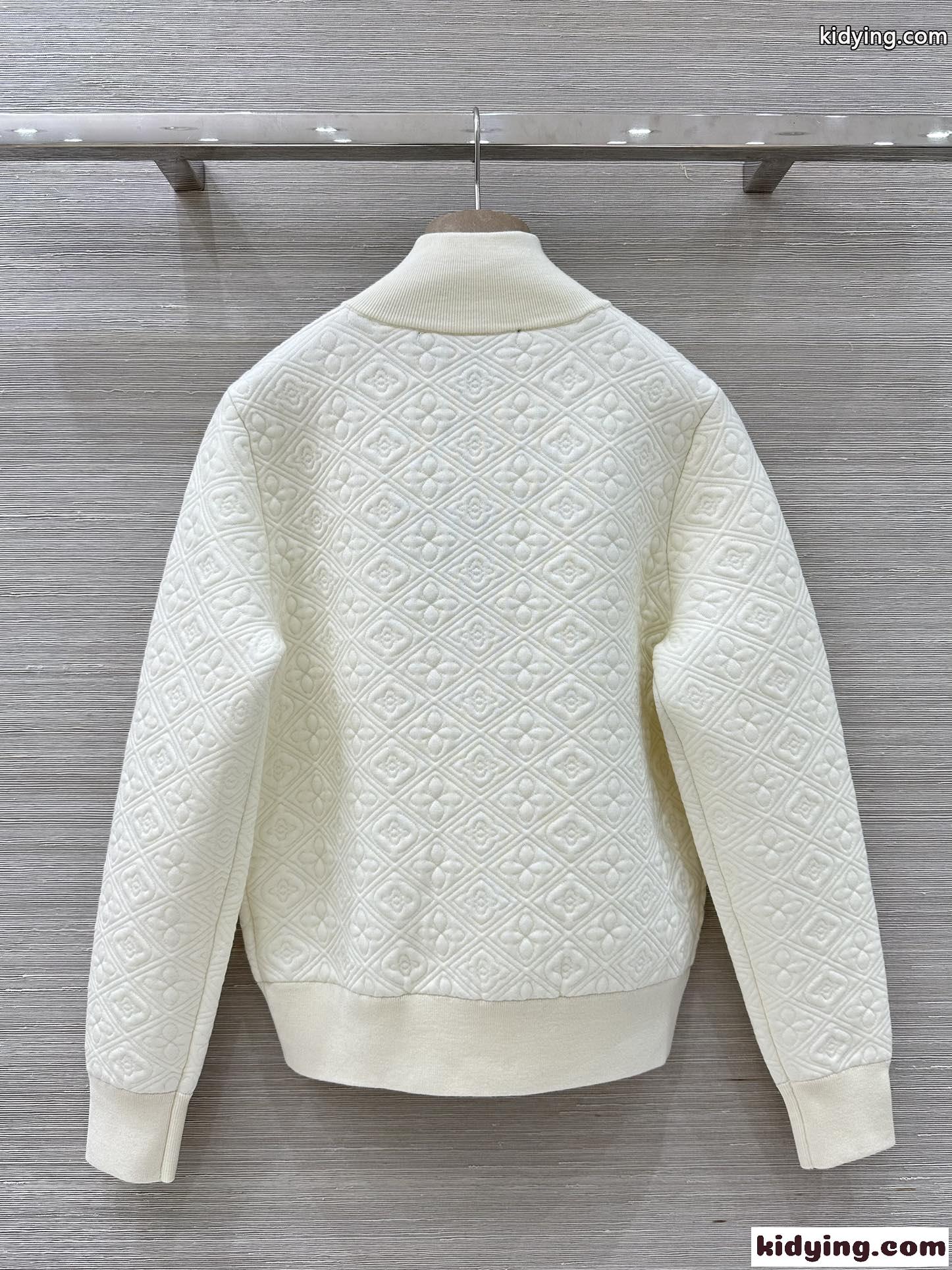 シンプル 上品 ジッパップジャケット ルイ・ヴィトン ジャケット 偽物 ホワイト-4