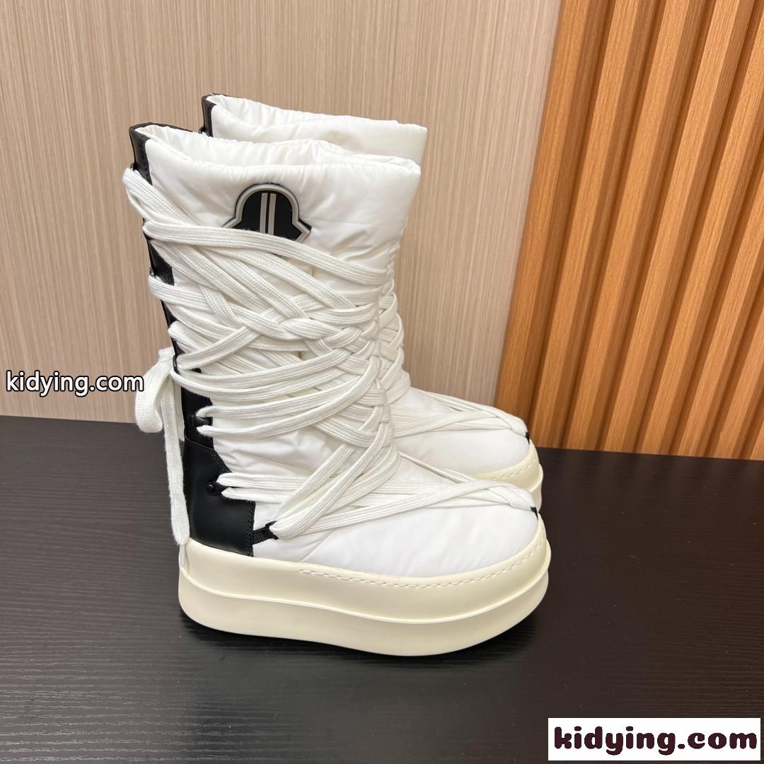 MONCLER ｘ RICK OWENS BIGROCKSブーツ モンクレール ブーツ スーパーコピー ホワイト-0