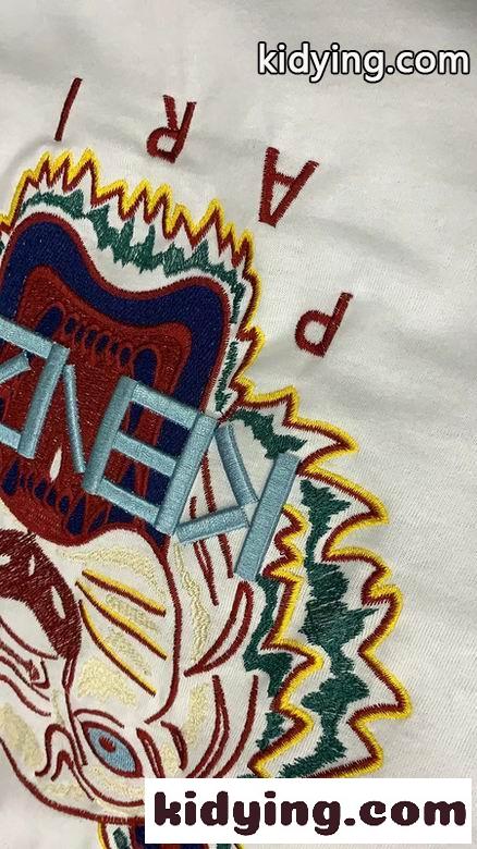 人気 おしゃれ タイガー 刺繍 クルーネック ケンゾー tシャツ コピー 半袖 合わせやすい-1