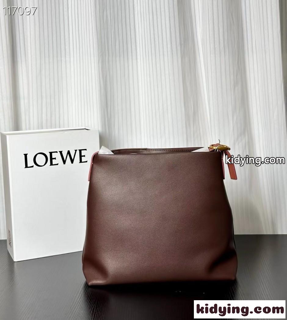 大人気 新作 LOEWE ドレープ トートバッグ ロエベ スーパーコピー ダークブラウン-1