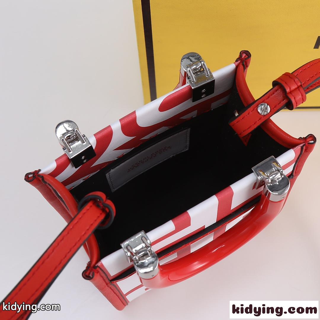 FENDI×Marc Jacobs 限定カラー サンシャイン ショッパー ミニバッグ フェンディ バッグ 人気 コピー レッド-2