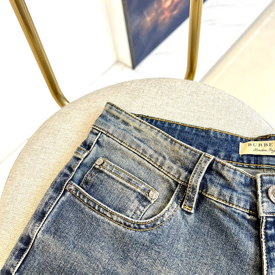 カジュアル ストレッチ デニムパンツ バーバリー ジーンズ コピー メンズ-3