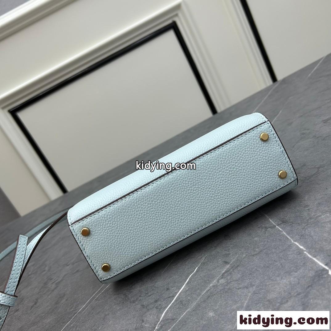 エレノア ミニサッチェル トリーバーチ バッグ スーパーコピー ハンドバッグ ブルー-3