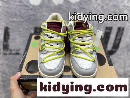 スターと同じ型 Off-White Nike Dunk Low OW連名プレートシューズ オフホワイト シューズ 新品 コピー-2