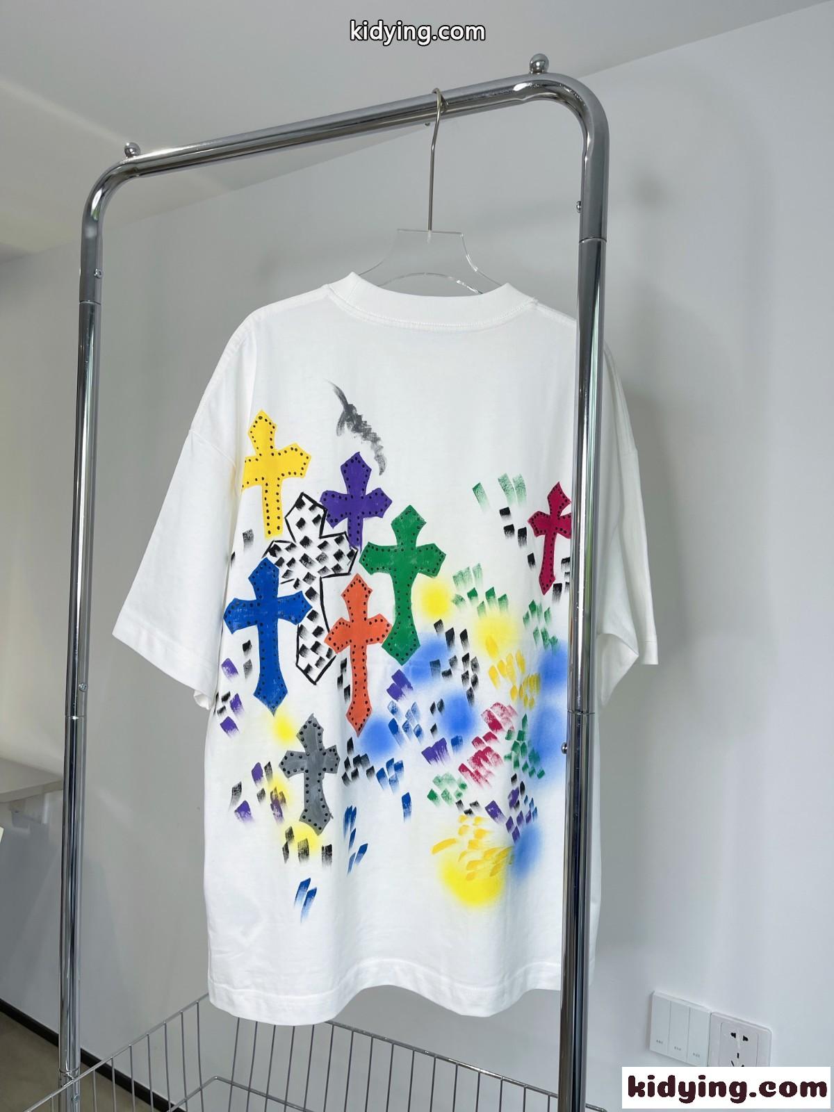 今季流行り ゆったり ユニセックス ストリート系 クロムハーツ tシャツ コピー ロゴ 3色あり カジュアル おしゃれ-4