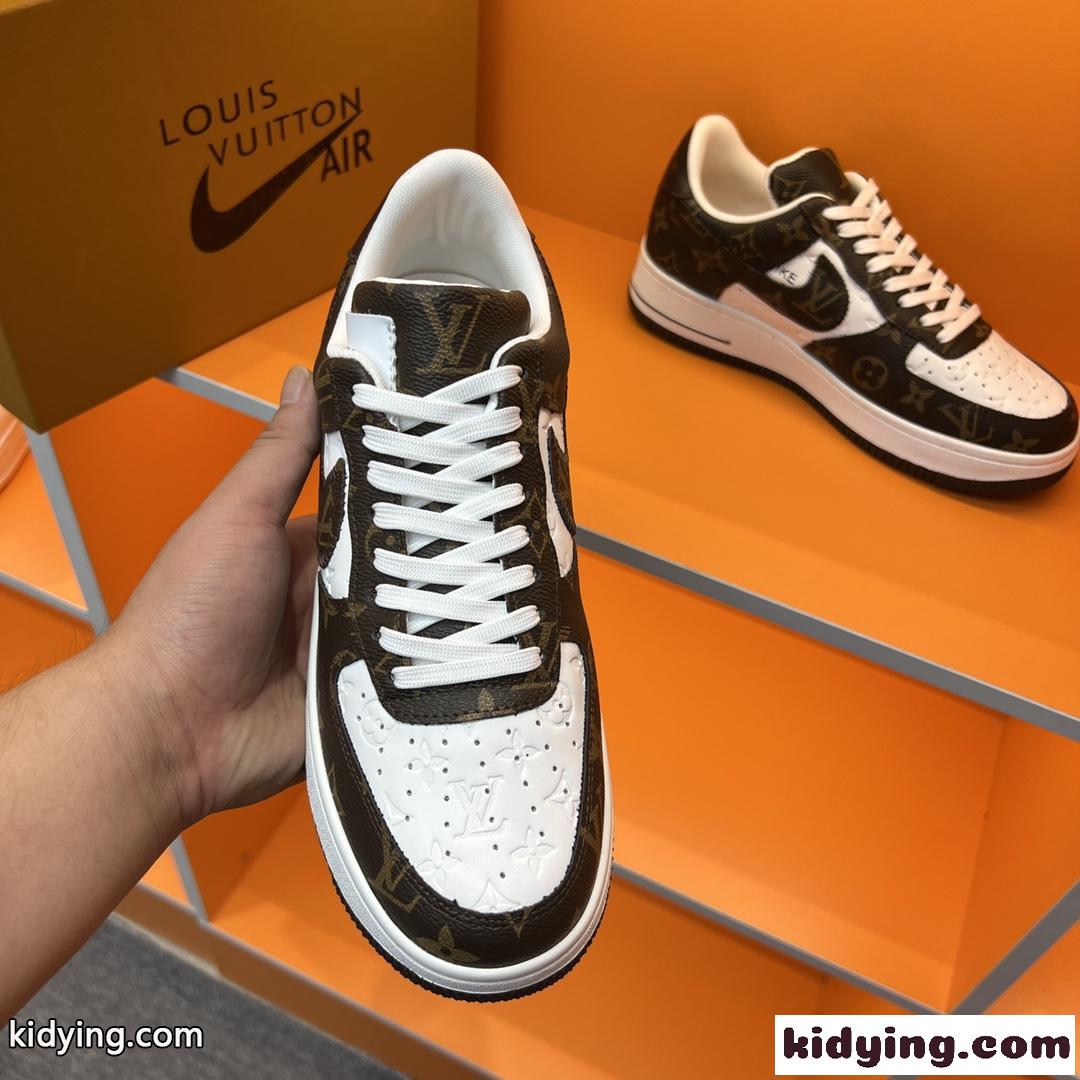 おしゃれ 人気 LV x OFF-WHITE x Nike メンズ オフホワイト スニーカー コピー ベーシック スポーツシューズ-4