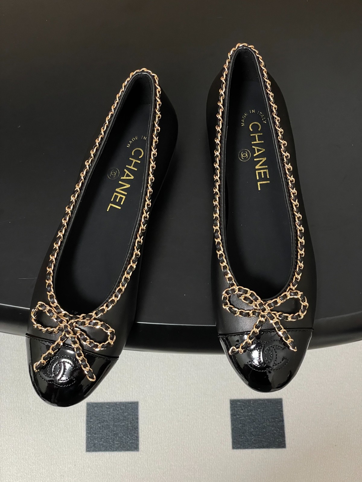 上品 可愛い 合わせやすい 25B バレリーナ シャネル パンプス コピー ブラック-1