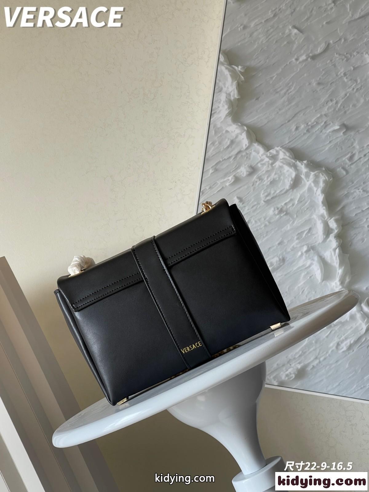 上品 カジュアル ヴェルサーチェ KLEIO ショルダー バッグ スーパーコピー ブラック-1