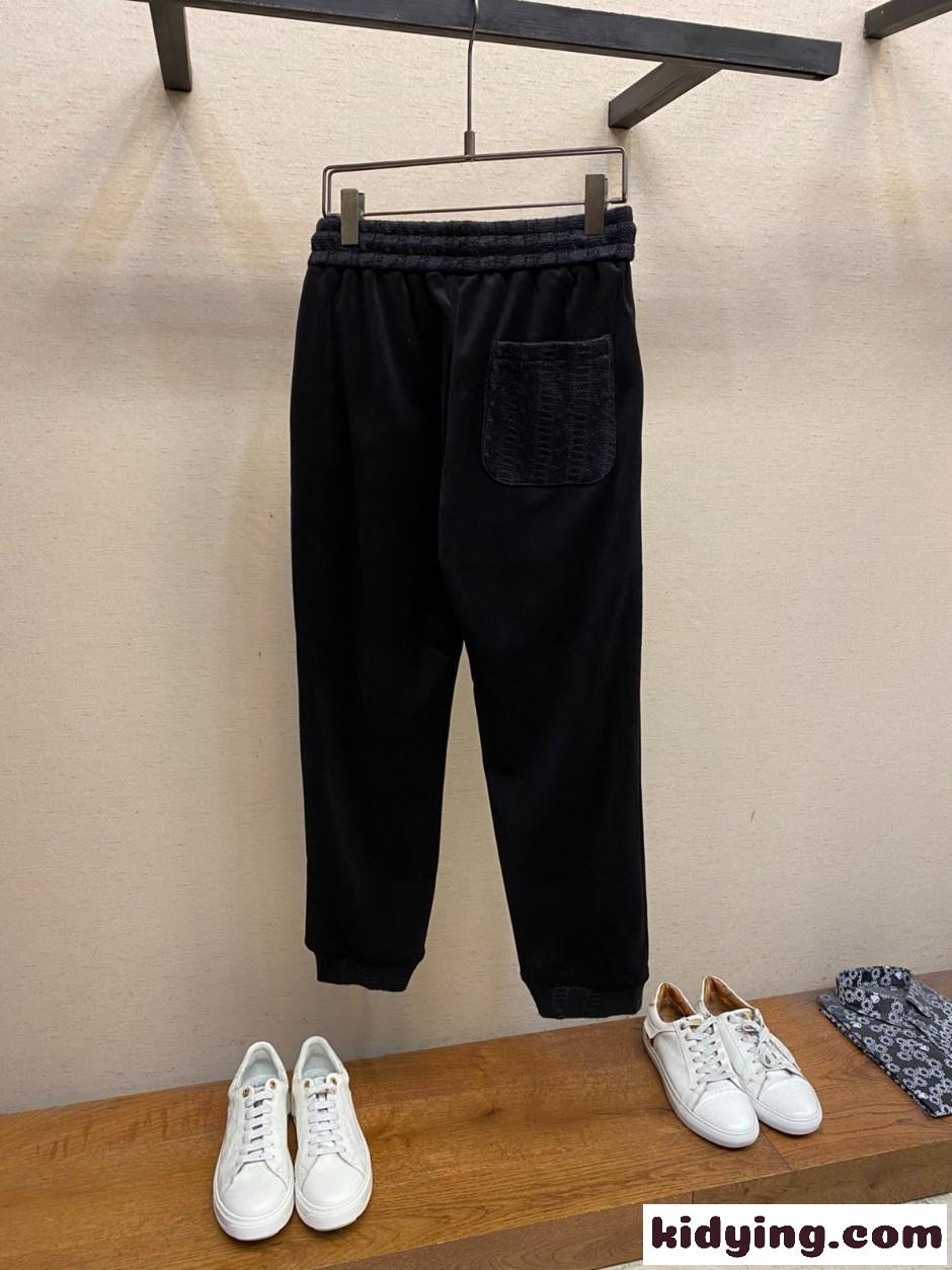 上品 カジュアル ジョギングパンツ ルイ・ヴィトン パンツ コピー ブラック-0