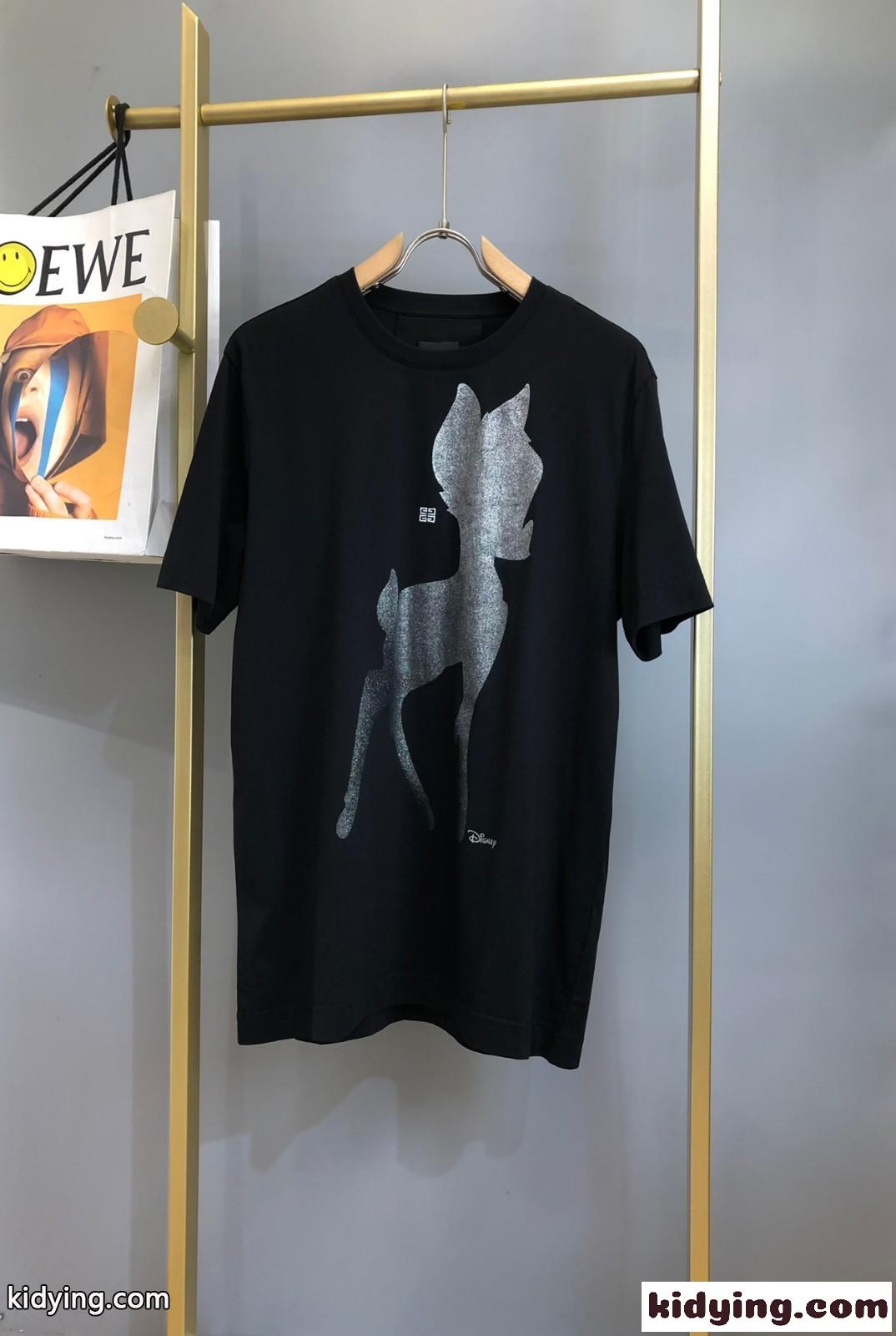 Givenchy x ディズニー 可愛い Bambi ジバンシィ Tシャツ コピー 半袖 トップス-0