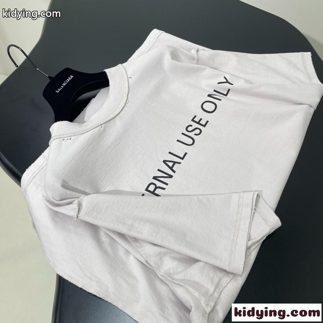 バレンシアガ Tシャツ コピー オーバーサイズ プリント半袖Tシャツ ユニセックス-3