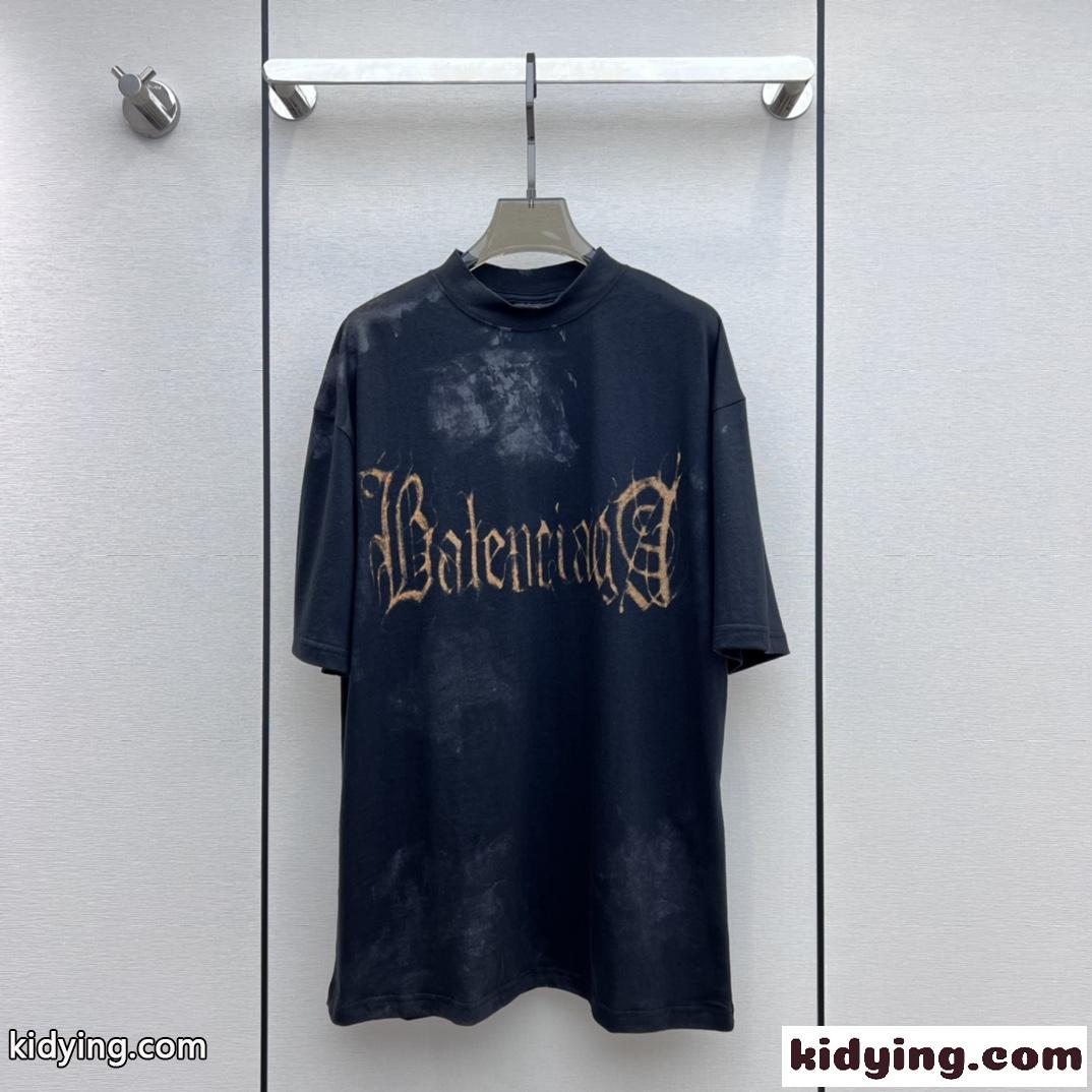 HEAVY METAL ユニセックス オーバーサイズ 半袖Tシャツ バレンシアガ Tシャツ コピー-1