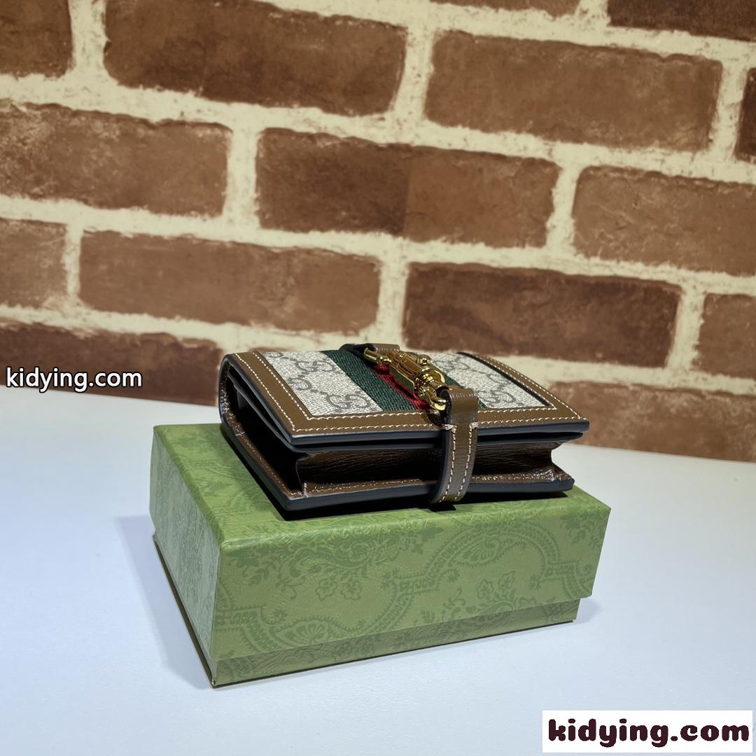 ジャッキー 1961 カードケース ウォレット グッチ 財布 コピー コイン＆紙幣入れ付き キャンバス-2
